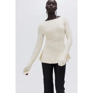 H&M Rib-knit peplum top