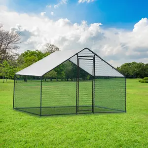6.5 x 10 ft Large Metal Chicken Coop, Walk-in Poultry Cage Chicken Hen Run House with Waterproof Cover, Rabbits Cats Dogs Farm Pen for Outdoor Backyard Farm Garden Enclosure outdoor backyard farm garden chicken  pin