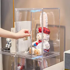 Extra Large Clear Blind Box Storage Box |   Dustproof Display Case for Figures, Funko Pop, Lego, Dolls |   Stackable Organizer Shelf