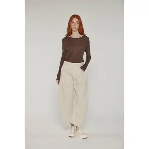 Seamed Barrel Pants
