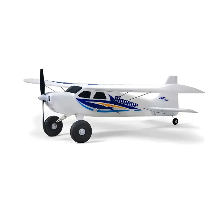 Arrows Pioneer 620mm RTF Rechargeable Miniature Electric Remote Control Airplane for Beginners - EPP Foam Build, Balloon Tires, Integrated Flight Control System (Includes Plane, Remote, Battery, Charger), Rechargeable Remote Control Aeroplanes