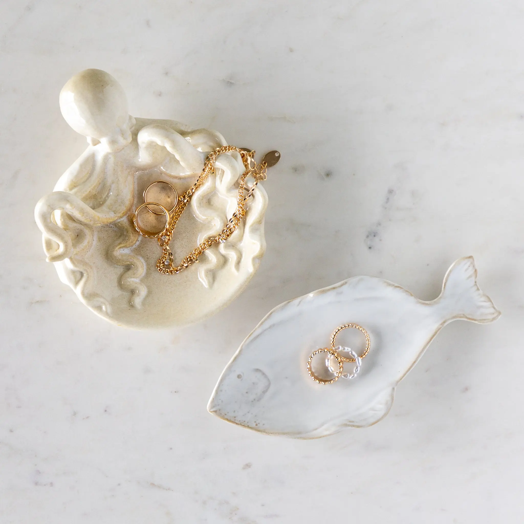 Stoneware Octopus Dish