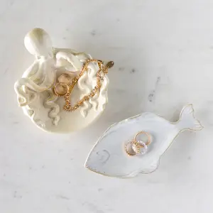 Stoneware Octopus Dish