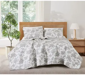 Brooklyn Loom Mila Floral Twin/TXL 2 Piece Quilt Set
