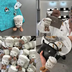 Coffee Cup - Soft and Mini-Sized Stuffed Keychain, Cute Animal Food Plushie, Fun Gift Idea for Kids, Birthdays, and Collectors, Keychain Toy