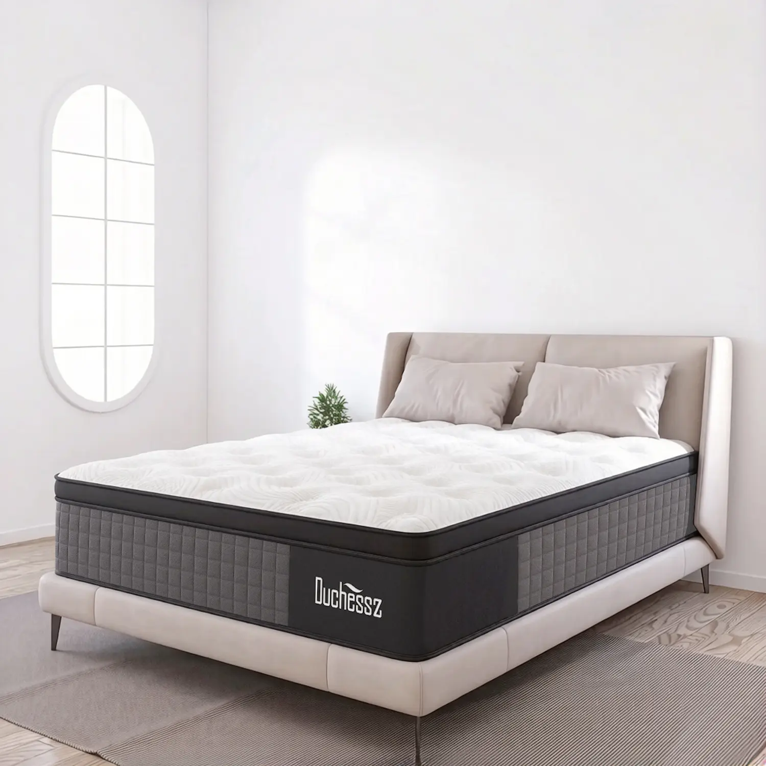 Premium Orthopedic Mattress | 2.0mm Heavy-Duty Pocket Springs | Extra Firm Back Support | Luxury Sleep for Back Pain Relief