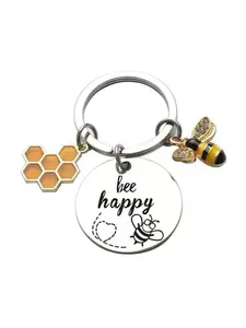 Small Bee Keychain Backpack Charm, Thank You Gift for Female Teachers, Teacher Appreciation Day Present, Unique Souvenir for Educators