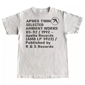 Aphex Twin Selected Ambient Works  T-shirt, Vintage 90s Graphic Tee, Unisex Crewneck Menswear Womenswear Streetwear Shirts
