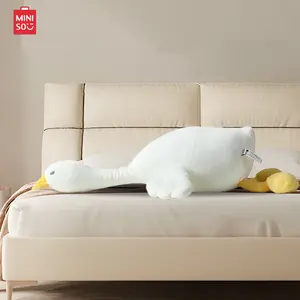 MINISO Ultra-Soft Shark Plush Pillow Doll - Cute Long Stuffed Toy for Girls, Perfect for Cuddling & Sleeping Holiday & Holiday Haul