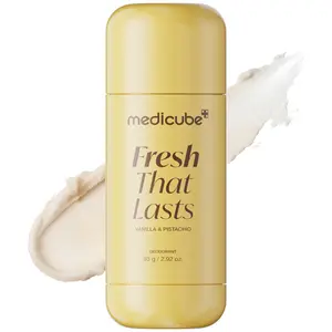 [NEW] [medicube] Deodorant Vanilla & Pistachio Fresh That Lasts | 24 Hour Odor Control, No Aluminum, Baking Soda, Parabens, Phthalates, Ethanol | Brightening & Smoothing for Dark Underarms with Kojic Acid & Turmeric | Korean Skincare, K-Beauty