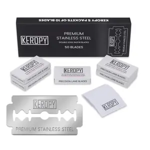 Keropy 50 Count Premium Razor Blades