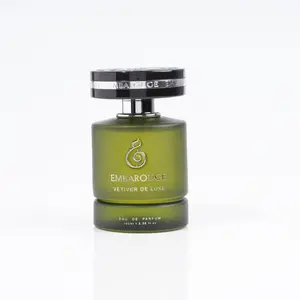 Embarouge Vetiver De Luxe Men’s Eau de Parfum 100ml | Juniper • Coriander • Fresh Vetiver • Smoky Woods | Long-Lasting Aromatic Woody Scent | Gift for Men | 3.4 fl. oz.