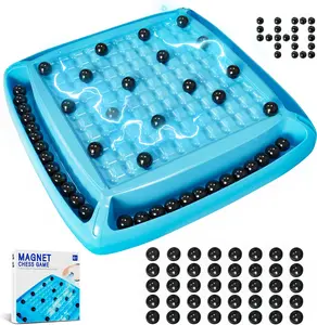 Magnet Game, Magnetic Games Chess, Board Games for Kids 6-8-12, Magnet Chess Kid Games, Family Board Games for Kid and Adults, Magnetic Game with 40 Pieces, Fun Birthday Gifts for Kids