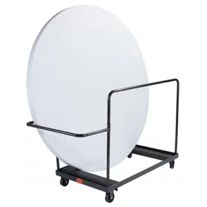 212 MAIN Folding Table Dolly - 71 in, Tubular Steel Frame, Front Handle, Stacks 10 Tables for Vertical Storage, National Public Seating Compatible Leisure & Outdoor Equipment