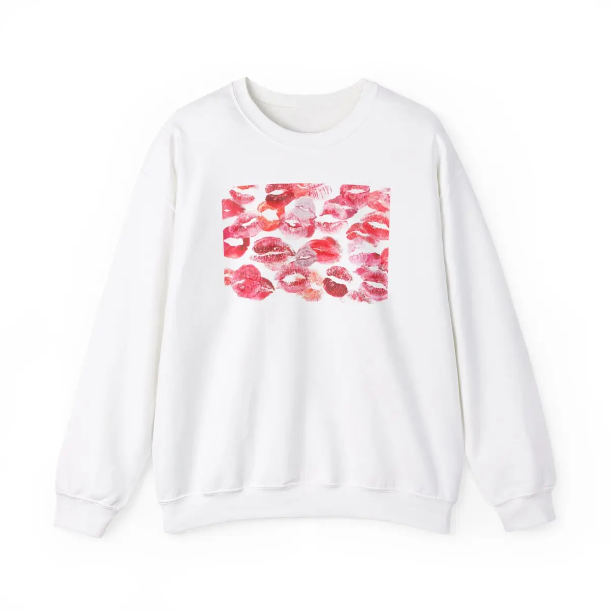 Viral Kisses Sweatshirt, Boyfriend Valentines Day Gift Sweatshirt, Cute Love Sweatshirt for Girlfriend, Trending Lips Sweatshirt Pullover Crewneck Sweater Menswear Stylish