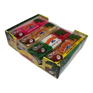 Kokokada Mix Dulces Kokito 12 Pieces-Alfajor- Vanilla Coconut-Coconut Flag Chewy Tropical Candy Bars Individually Wrapped 70g