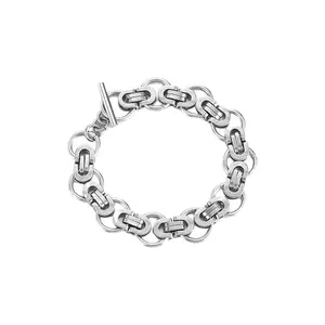 Round Link Chain Bracelet - Stainless Steel