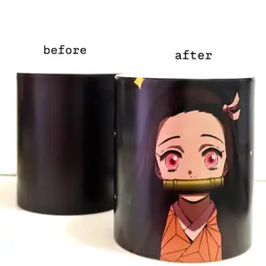 Nezuko Kamado Heat Changing Magic Mug Demon Slayer Anime Collection - Drinkware for Fans of Series - Tumbler Reusable