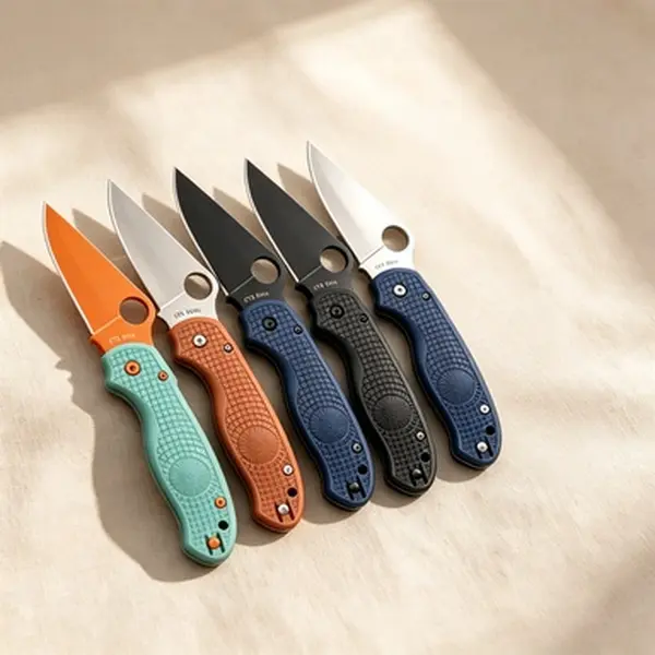 Outdoor Folding Knife, PVC Handle, Anti-Corrosion and Wear-Resistant High Hardness Blade, Outdoor Camping，Fishing and Driving Survival EDC Tool, Perfect Gifts
