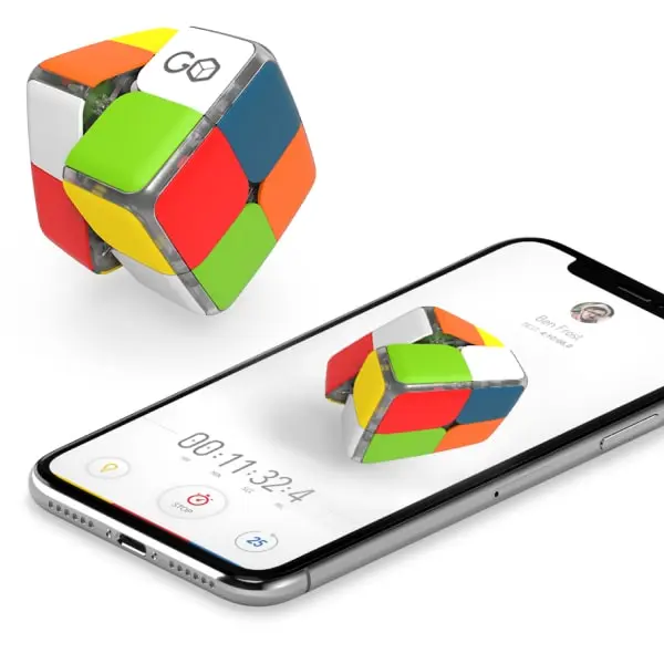 GoCube 2×2 Smart Bluetooth Cube – Interactive Connected Speed Cube with Learning App