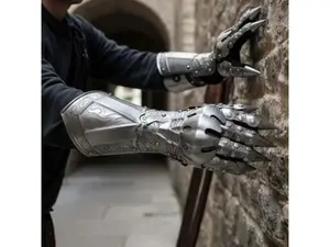 Medieval Warrior Gothic Knight Style Gauntlets Functional Armor Gloves