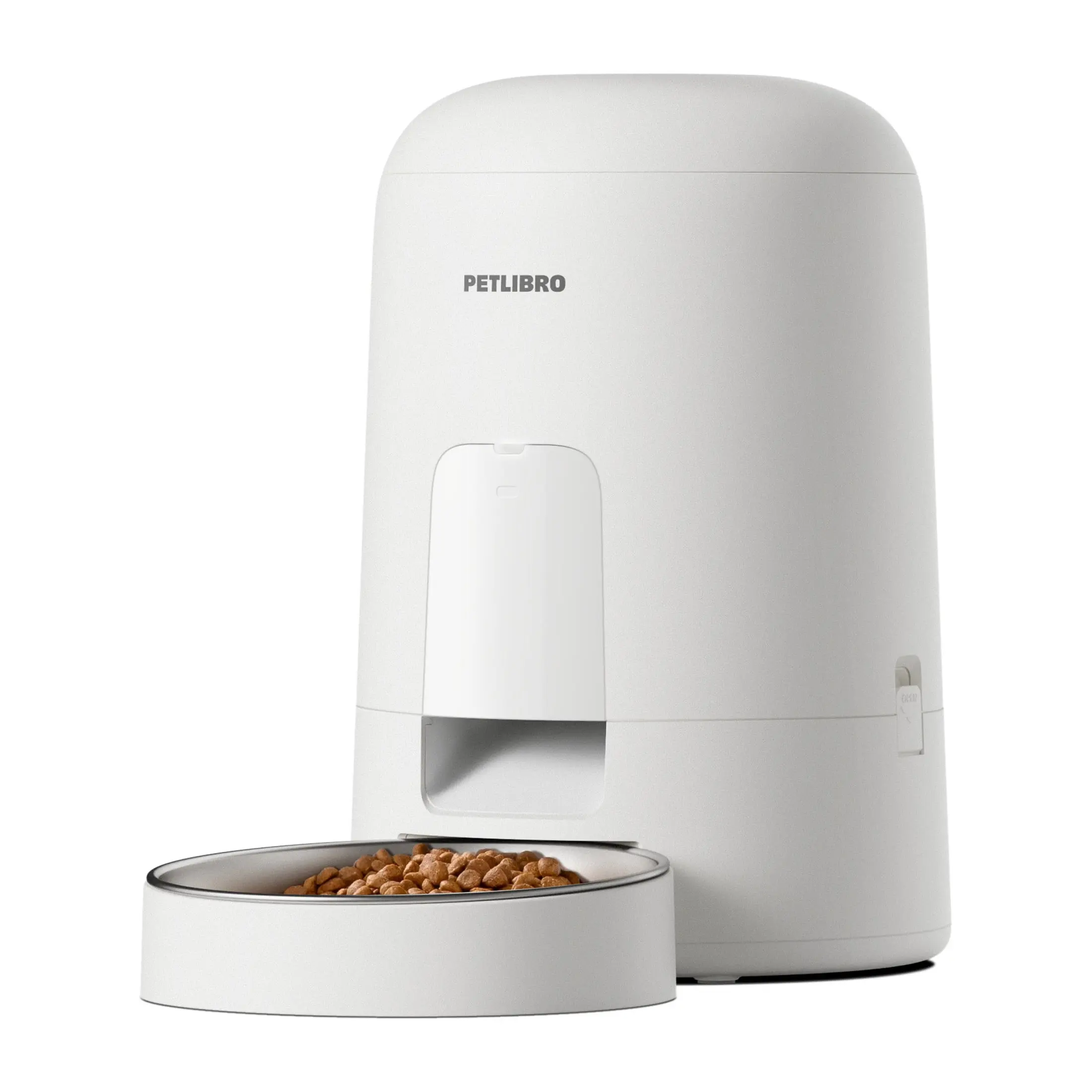 Air Automatic Cat Feeder For Timed Portion Control Smart Wi-Fi App Food Dispenser White Minimalist Pet Feeder Gift
