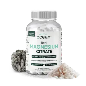 Organics Ocean Real Magnesium Citrate - High Absorption Magnesium Supplement - Chelated Magnesium to Support Energy, Relaxation, and Regularity