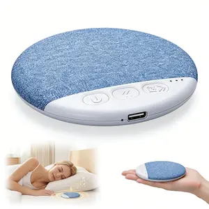 Pillow Speaker Bluetooth Wireless Ultra-Thin Bone Conduction Sleep Aid with White Noise Timer Portable Speaker for Side Sleepers Private Audio No Disturb Partner Smartphone
