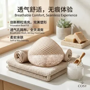 Women's High-Quality Silicone Breast Prosthesis for Mastectomy - Comfortable Breathable Pockets Bra with Filler Perfect for Swim Sea Activities Post-Surgery Recovery Support Symmetry Enhancement Medical Grade Design