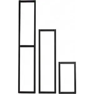 Quantum Storage Systems Black Small Parts Tip Out Stacking Bin Organizer 24" Wide x 48" High, Polystyrene Frame QTF-48-DS