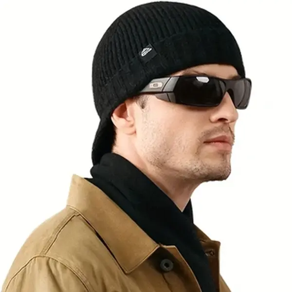 Upgrade Your Winter Look Trendy Knit Beanie 2 Classic Colors Black & White Super Soft Warm Stretchy One Size Fits All Must Have Accessory