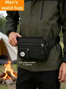 Unisex Large Capacity Waist Bag with Adjustable Shoulder Strap, Ideal for Active Outdoor Activities, Travel, Running, Trail Running, Hiking, Cycling