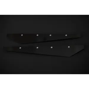BMW Carbon Fiber Rear Bumper Splitter Extensions Gloss Wet (Rivets)