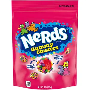Nerds Gummy Clusters Candy, Rainbow, Resealable 8 Ounce Bag Nerds Gummy Clusters Candy, Rainbow, Resealable 8 Ounce Bag