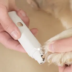 New Pet Electric Nail Grinder for Cats and Dogs, Dual Speed Rechargeable Nail Trimmer with Light, Efficient Paw Care Tool