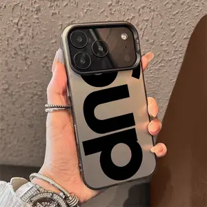 Modern Minimalist Black Abstract Geometric Letter Patterns TPU phone case for iPhone 17 Air 16 Pro Max 15 14 Plus 13 12 11 XR XS stylish camera protection Shockproof Anti Drop Durable Phone Case. Cute Cat Bow Soft Protective