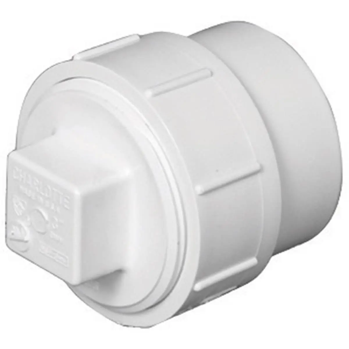Charlotte Pipe & Foundry PVC00105X1200HA PVC Clean-Out Adapter, 4 in.