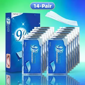 14-Pair Whitening Tooth Strips, 9D Teeth Whitening Strips, Oral Care, Deep Cleaning, Fresh Breath, Travel Portable, Hotel Use Teeth White Strips