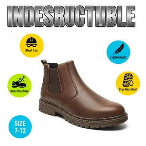 Smash-proof Splash-proof Puncture-Resistant Breathable Unisex Work Shoes Warehouse Mechanic Safety Shoe Waterproof Non-Slip Durable Comfortable Fit Featuring Arch Support Breathable Mesh Tough Toe High-Traction Protective Gear