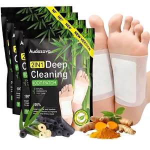 40 Natural Bamboo Ginger Powder Foot Patches Foot Care, Deep Cleansing, Soothing Relaxation, Sleep-Aid Foot Mask