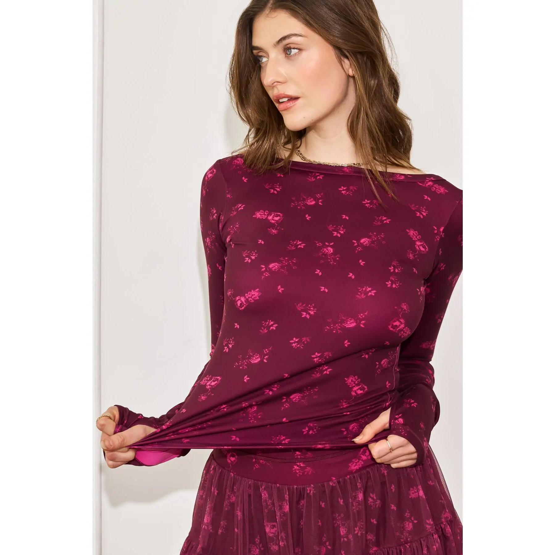 Your Favorite Reversible Long Sleeve Top - Fleur d'amour