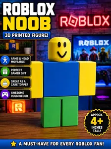 Roblox Noob Cake Topper | 3D Printed Articulating Toy