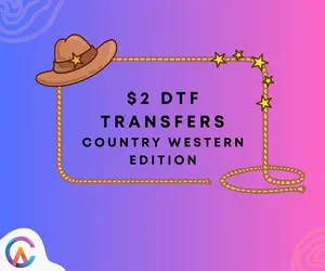 Country-Western DTF Transfer Sheets – $2 Country - Western Designs for Tees & Gifts
