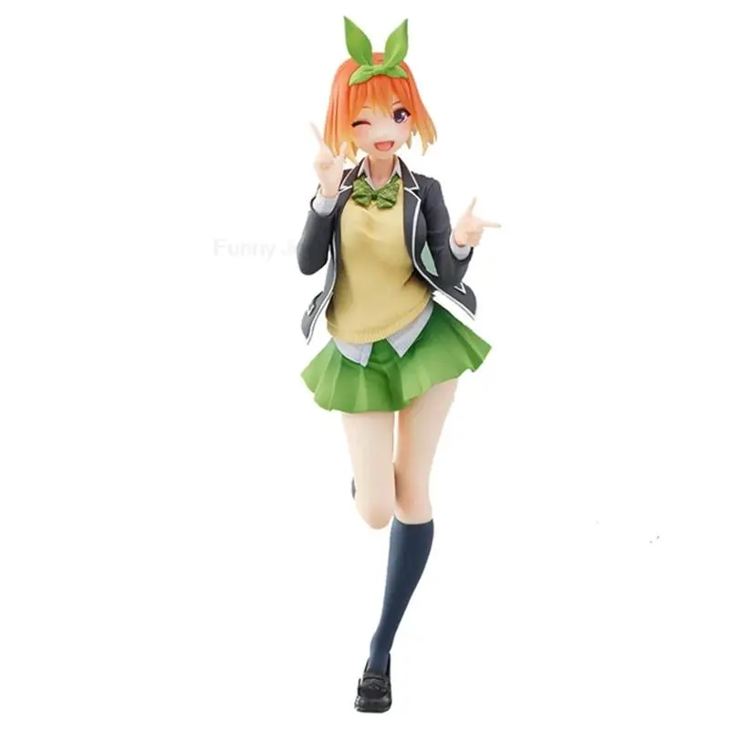 10-18cm Yotsuba Anime Cute Nakano Nino Figurine The Quintessential Quintuplets Figure Cat Nakano Miku Figure PVC Collection Toys