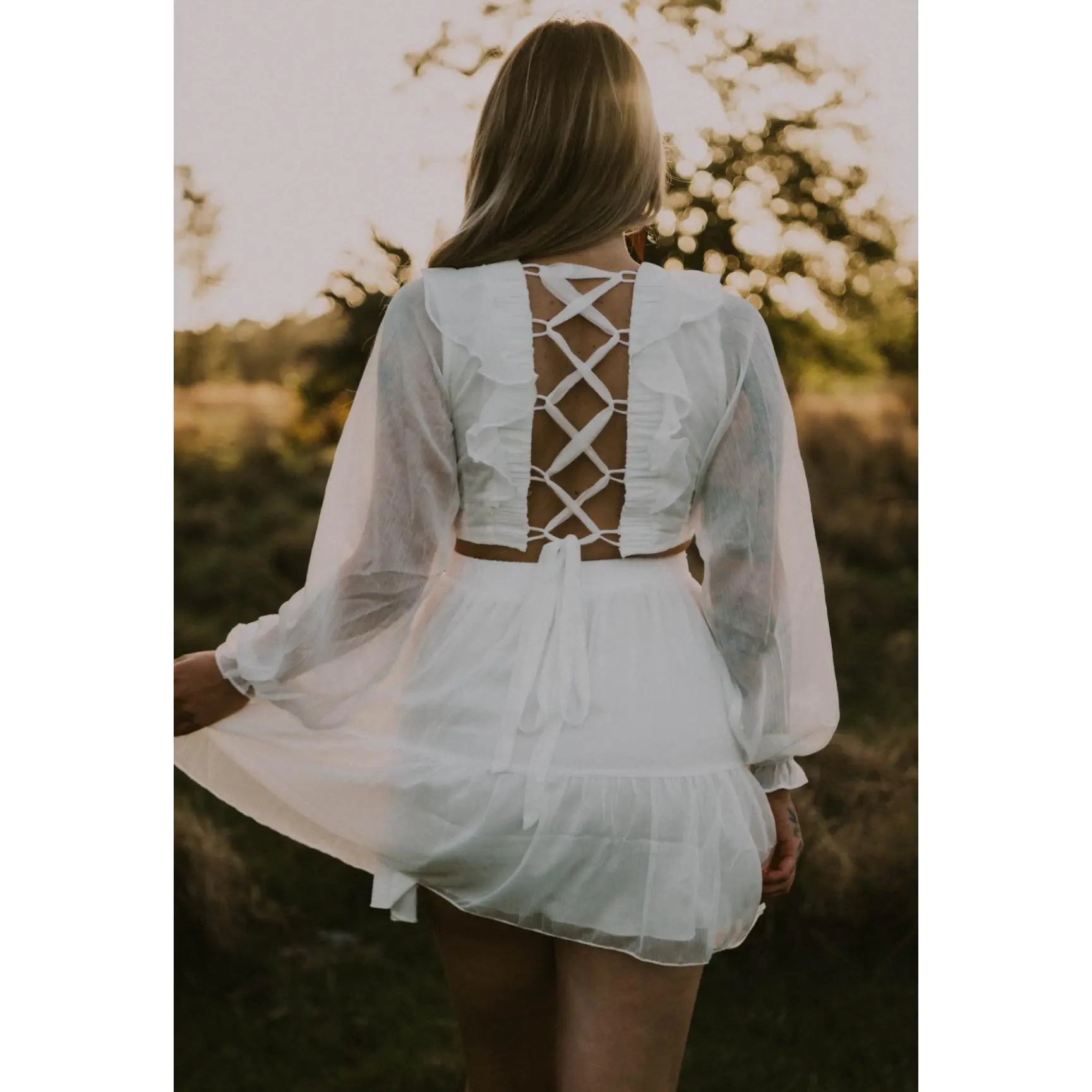 Annabelle's Western Dream Mini Dress - Long Sleeve - All Seasons