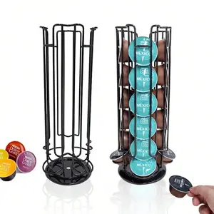 Coffee Pod Storage Rack Organizer Compatible with 24 Dolce Gusto Capsules, Modern Design, Kitchen Counter Management Holder