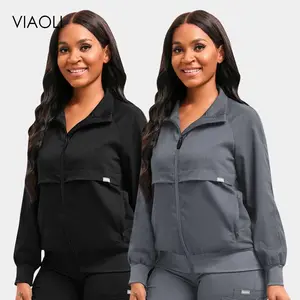 Wholesale Price Medical Scrub Uniform Jacket Women Men Dental Scrub Healthcare Uniform Beauty Salon Manicurist Cleaning Wear New