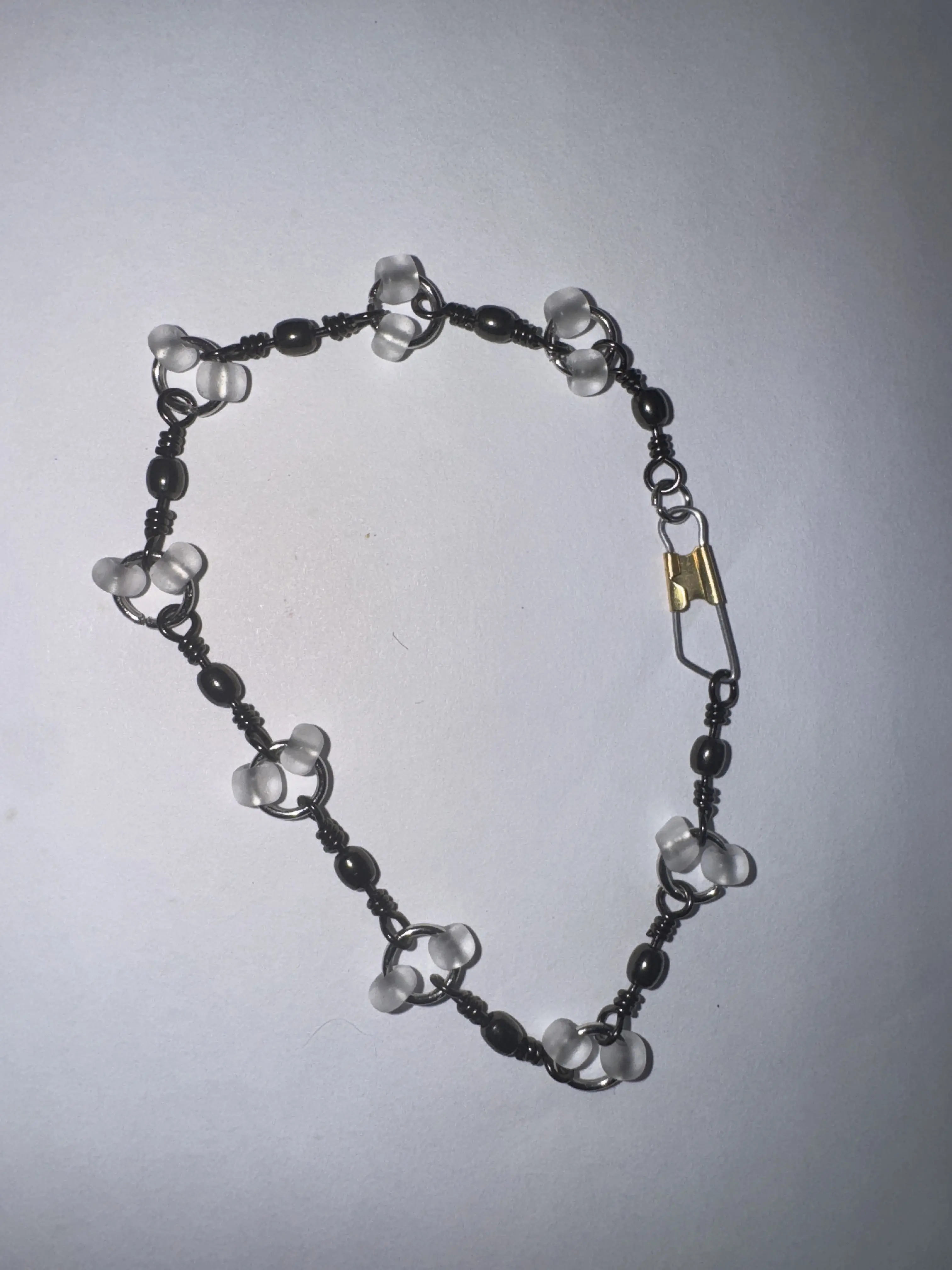 Fishing Swivel Barrel Bracelet With Beads