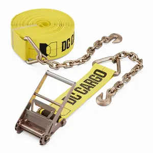 4 inch Ratchet Strap with Chain Extensions