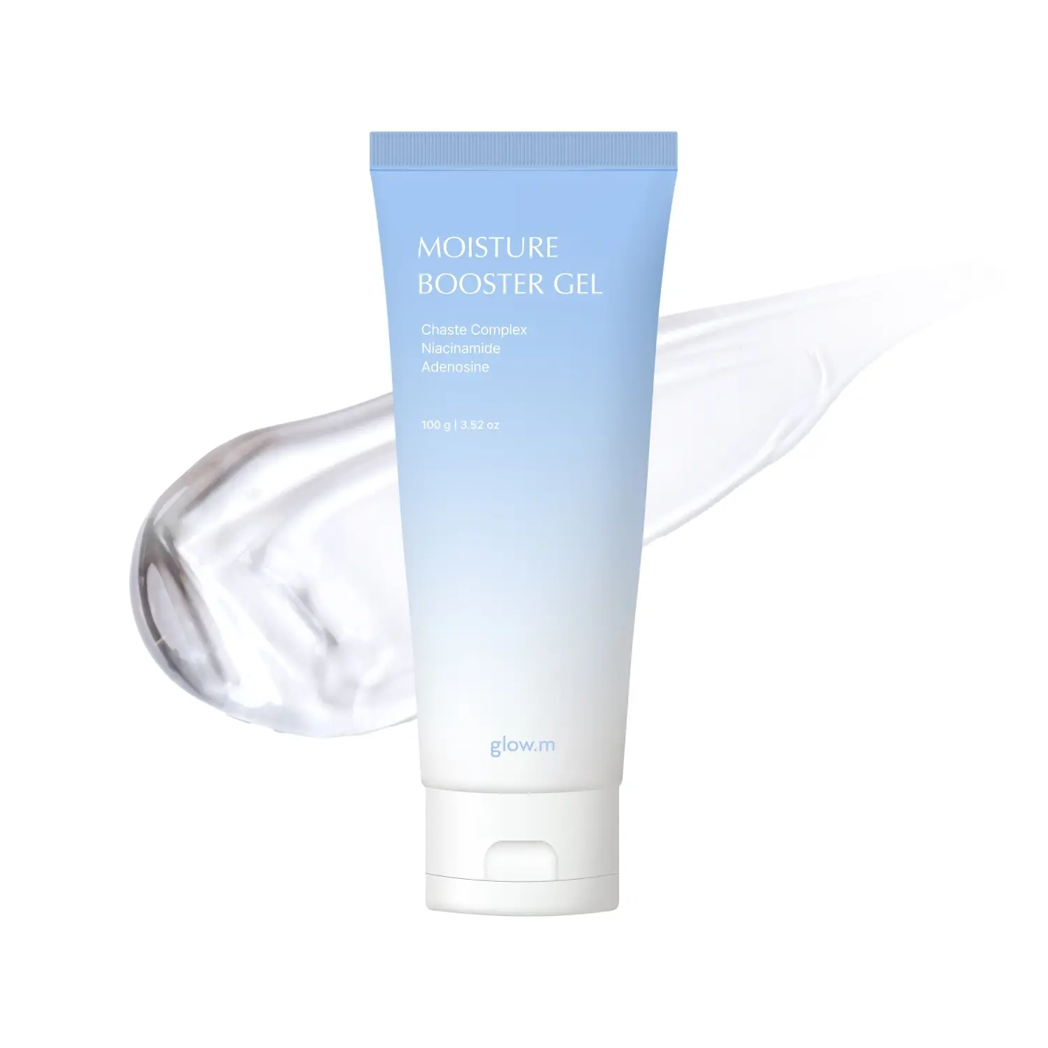 [glow.m] Moisture Booster Gel (100g) | K-Beauty Glass Skin Activator & Hydrating Gel